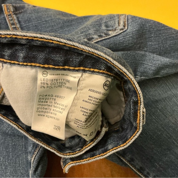 AG Adriano Goldschmied ex boyfriend distressed jeans sz 32 - Picture 3 of 12